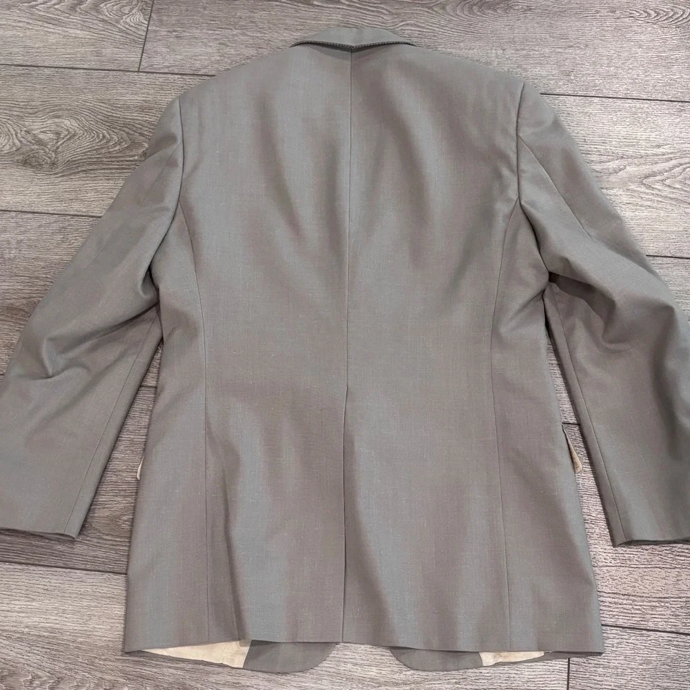 Christian Dior Monsieur Blazer Mens Gray 2 Button Sport Coat Suit Jacket Vintage